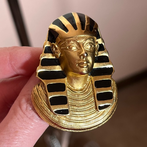 Vintage 1970's Erwin Pearl Egyptian Tutankhamun Mask Heavy Mobwife